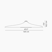 Load image into Gallery viewer, Soleil LED Ceiling Light - line drawing.

