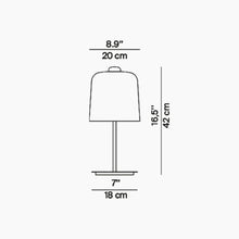 Load image into Gallery viewer, Zile Table Lamp - line drawing.
