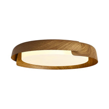 Load image into Gallery viewer, Brazil LED Flush Mount Ceiling Light in Dark Wood (Small).
