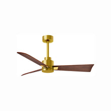 Load image into Gallery viewer, Alessandra Indoor / Outdoor Ceiling Fan in Brushed Brass/Walnut (42-Inch).
