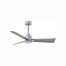 Load image into Gallery viewer, Alessandra Indoor / Outdoor Ceiling Fan in Brushed Nickel/Gray Ash (42-Inch).
