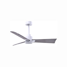 Load image into Gallery viewer, Alessandra Indoor / Outdoor Ceiling Fan in Matte White/Barn Wood (42-Inch).
