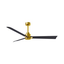 Load image into Gallery viewer, Alessandra Indoor / Outdoor Ceiling Fan in Brushed Brass/Matte Black (56-Inch).
