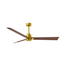 Load image into Gallery viewer, Alessandra Indoor / Outdoor Ceiling Fan in Brushed Brass/Walnut (56-Inch).
