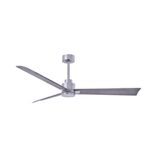 Load image into Gallery viewer, Alessandra Indoor / Outdoor Ceiling Fan in Brushed Nickel/Barn Wood (56-Inch).
