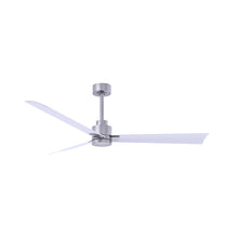 Load image into Gallery viewer, Alessandra Indoor / Outdoor Ceiling Fan in Brushed Nickel/Matte White (56-Inch).
