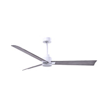 Load image into Gallery viewer, Alessandra Indoor / Outdoor Ceiling Fan in Matte White/Barn Wood (56-Inch).
