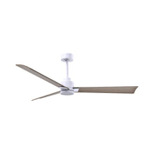 Load image into Gallery viewer, Alessandra Indoor / Outdoor Ceiling Fan in Matte White/Gray Ash (56-Inch).
