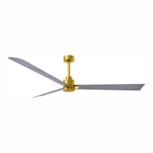 Load image into Gallery viewer, Alessandra Indoor / Outdoor Ceiling Fan in Brushed Brass/Barn Wood (72-Inch).
