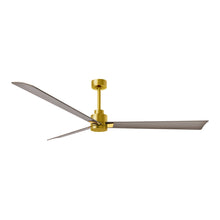 Load image into Gallery viewer, Alessandra Indoor / Outdoor Ceiling Fan in Brushed Brass/Gray Ash (72-Inch).
