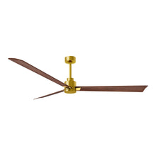 Load image into Gallery viewer, Alessandra Indoor / Outdoor Ceiling Fan in Brushed Brass/Walnut (72-Inch).
