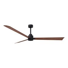 Load image into Gallery viewer, Alessandra Indoor / Outdoor Ceiling Fan in Matte Black/Walnut (72-Inch).
