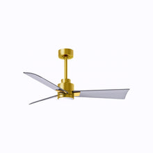 Load image into Gallery viewer, Alessandra Indoor / Outdoor LED Ceiling Fan in Brushed Brass/Brushed Nickel (42-Inch).
