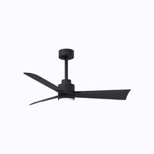 Load image into Gallery viewer, Alessandra Indoor / Outdoor LED Ceiling Fan in Matte Black/Matte Black (42-Inch).
