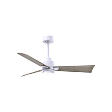 Load image into Gallery viewer, Alessandra Indoor / Outdoor LED Ceiling Fan in Matte White/Gray Ash (42-Inch).
