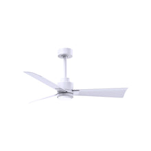 Load image into Gallery viewer, Alessandra Indoor / Outdoor LED Ceiling Fan in Matte White/Matte White (42-Inch).
