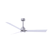 Load image into Gallery viewer, Alessandra Indoor / Outdoor LED Ceiling Fan in Brushed Nickel/Matte White (56-Inch).
