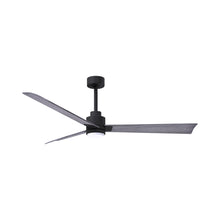 Load image into Gallery viewer, Alessandra Indoor / Outdoor LED Ceiling Fan in Matte Black/Barn Wood (56-Inch).
