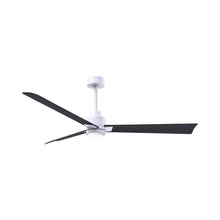 Load image into Gallery viewer, Alessandra Indoor / Outdoor LED Ceiling Fan in Matte White/Matte Black (56-Inch).
