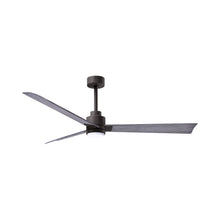 Load image into Gallery viewer, Alessandra Indoor / Outdoor LED Ceiling Fan in Textured Bronze/Barn Wood (56-Inch).
