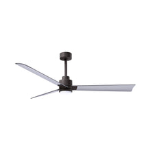 Load image into Gallery viewer, Alessandra Indoor / Outdoor LED Ceiling Fan in Textured Bronze/Brushed Nickel (56-Inch).
