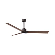 Load image into Gallery viewer, Alessandra Indoor / Outdoor LED Ceiling Fan in Textured Bronze/Walnut (56-Inch).
