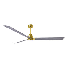 Load image into Gallery viewer, Alessandra Indoor / Outdoor LED Ceiling Fan in Brushed Brass/Barn Wood (72-Inch).
