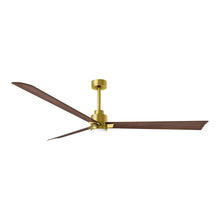 Load image into Gallery viewer, Alessandra Indoor / Outdoor LED Ceiling Fan in Brushed Brass/Walnut (72-Inch).
