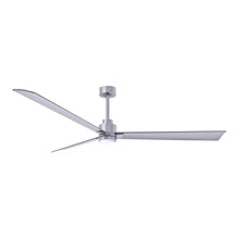 Load image into Gallery viewer, Alessandra Indoor / Outdoor LED Ceiling Fan in Brushed Nickel/Brushed Nickel (72-Inch).
