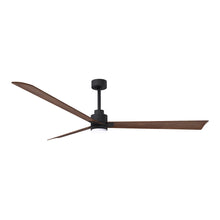 Load image into Gallery viewer, Alessandra Indoor / Outdoor LED Ceiling Fan in Matte Black/Walnut (72-Inch).
