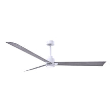 Load image into Gallery viewer, Alessandra Indoor / Outdoor LED Ceiling Fan in Matte White/Barn Wood (72-Inch).
