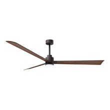 Load image into Gallery viewer, Alessandra Indoor / Outdoor LED Ceiling Fan in Textured Bronze/Walnut (72-Inch).
