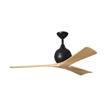 Load image into Gallery viewer, Irene Ceiling Fan in Matte Black/Light Maple(3-Blade/52-Inch).
