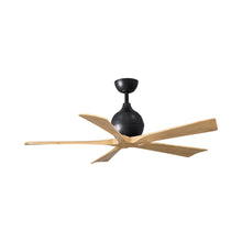 Load image into Gallery viewer, Irene Ceiling Fan in Matte Black/Light Maple(5-Blade/52-Inch).
