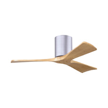Load image into Gallery viewer, Irene IR3H Indoor / Outdoor Ceiling Fan in Brushed Nickel/Light Maple (42-Inch).
