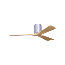 Load image into Gallery viewer, Irene IR3H Indoor / Outdoor Ceiling Fan in Brushed Nickel/Light Maple (52-Inch).
