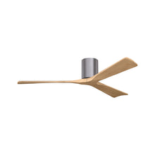Load image into Gallery viewer, Irene IR3H Indoor / Outdoor Ceiling Fan in Brushed Pewter/Light Maple (60-Inch).
