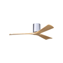 Load image into Gallery viewer, Irene IR3H Indoor / Outdoor Ceiling Fan in Polished Chrome/Light Maple (52-Inch).

