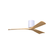 Load image into Gallery viewer, Irene IR3H Indoor / Outdoor Ceiling Fan in Gloss White/Light Maple (52-Inch).
