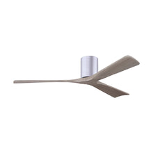 Load image into Gallery viewer, Irene IR3H Indoor / Outdoor Flush Mount Ceiling Fan in Brushed Nickel/Gray Ash (60-Inch).
