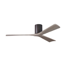 Load image into Gallery viewer, Irene IR3H Indoor / Outdoor Flush Mount Ceiling Fan in Textured Bronze/Gray Ash (60-Inch).
