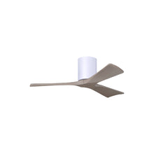 Load image into Gallery viewer, Irene IR3H Indoor / Outdoor Flush Mount Ceiling Fan in Gloss White/Gray Ash (42-Inch).
