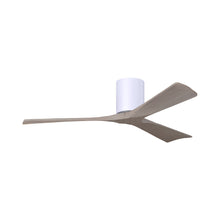 Load image into Gallery viewer, Irene IR3H Indoor / Outdoor Flush Mount Ceiling Fan in Gloss White/Gray Ash (52-Inch).
