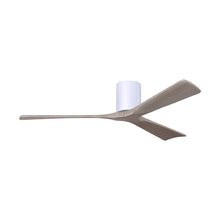 Load image into Gallery viewer, Irene IR3H Indoor / Outdoor Flush Mount Ceiling Fan in Gloss White/Gray Ash (60-Inch).
