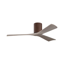 Load image into Gallery viewer, Irene IR3H Indoor / Outdoor Flush Mount Ceiling Fan in Walnut/Gray Ash (52-Inch).
