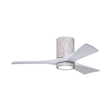 Load image into Gallery viewer, Irene IR3HLK 42-Inch Indoor / Outdoor LED Flush Mount Ceiling Fan in Barn Wood Tone/Matte White.
