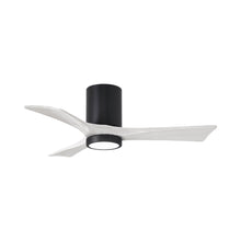Load image into Gallery viewer, Irene IR3HLK 42-Inch Indoor / Outdoor LED Flush Mount Ceiling Fan in Matte Black/Matte White.
