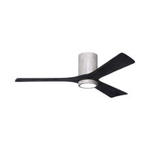 Load image into Gallery viewer, Irene IR3HLK 52-Inch Indoor / Outdoor LED Flush Mount Ceiling Fan in Barn Wood Tone/Matte Black.
