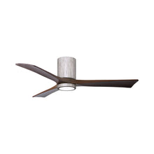 Load image into Gallery viewer, Irene IR3HLK 52-Inch Indoor / Outdoor LED Flush Mount Ceiling Fan in Barn Wood Tone/Walnut Tone.
