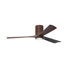 Load image into Gallery viewer, Irene IR3HLK 60-Inch Indoor / Outdoor LED Flush Mount Ceiling Fan in Walnut Tone/Walnut Tone.
